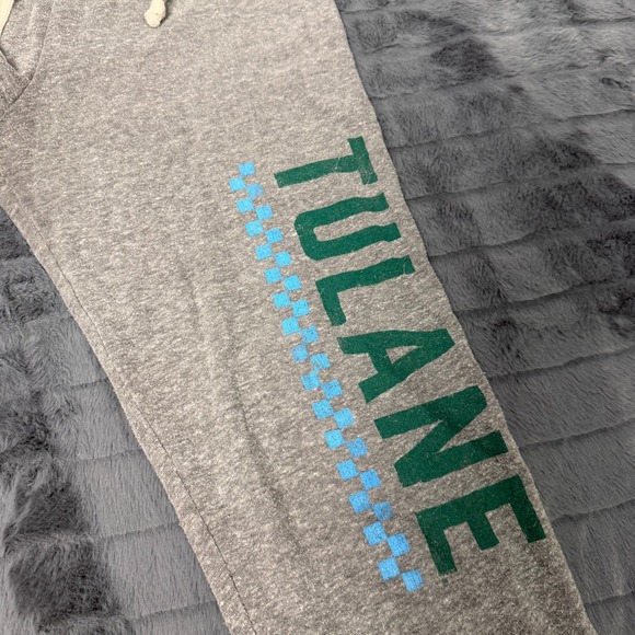 League Tulane University Sweatpants Gray Graphic Joggers Mens Small NCAA - Picture 6 of 9